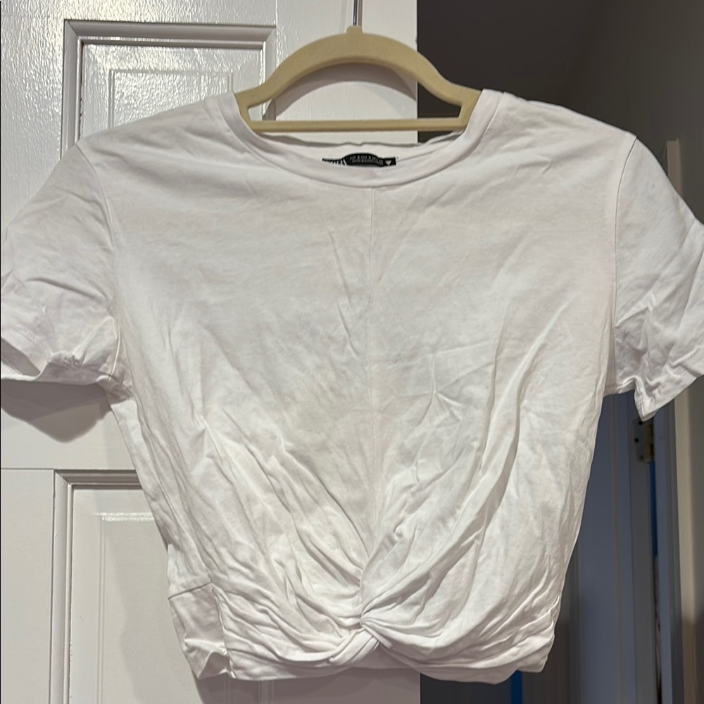 White Knotted Women's Top